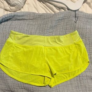 Lululemon Athletica Bright Yellow Athletic Shorts